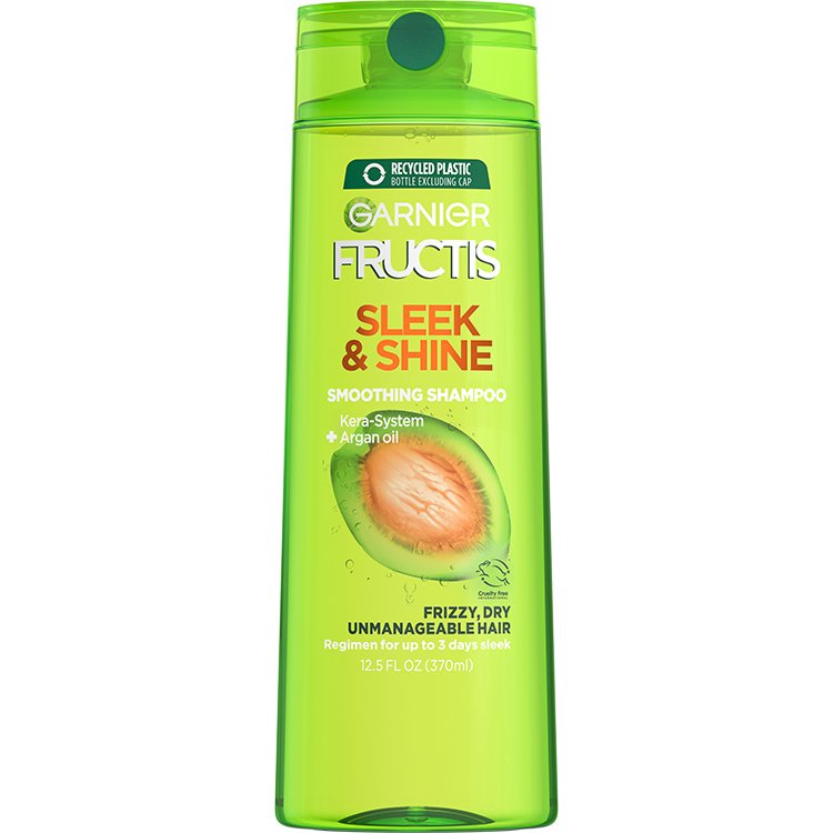 Front view of Sleek and Shine Shampoo for Unmanageable Hair.